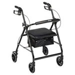 Rollator Rolling Walker 6 In. Wheels Fold Removable Back Support Padded Seat. Fixed Price $79.79.