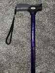 Carex-soft Grip Derby Cane Purple Metallic. Fixed Price $25.00.