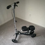Roscoe Medical Knee Walker Black 4-WHEEL Adjustable Height Handbrakes Adult. Fixed Price $75.00.