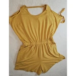 Live Well Women's Mustard Romper Size 18/20 Open Shoulder Resort Yellow. Fixed Price $22.00.
