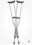 Cardinal Axillary Adult Crutches Push Button Adjustable 62 70 Inches 1 Pair. Fixed Price $25.00.