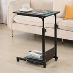 Tigerdad C Adjustable Height Sofa Side Mobile Desk With Wheels, Sh. Fixed Price $71.38.