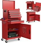 Goplus Chest, 5 Drawers Rolling Cabinet With Detachable Top Toolbox,. Fixed Price $167.40.