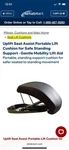 Uplift Power Assist Seat Easy Lifting Elderly Memory Foam Waterproof Med UL100. Fixed Price $75.00.