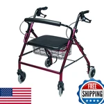 GRAHAM-FIELD-RJ4318R Lumex Walkabout Wide Four Wheel Rollator 18.5 Inches. Fixed Price $295.98.