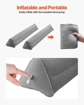 Vevor Inflatable Toddler Bed Bumper 2-PACK 47" Guard Rail W/pump. Fixed Price $30.99.