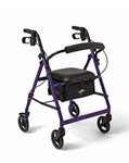 Medline MDS86850EP Foldable Rollator - Purple. Fixed Price $38.99.