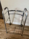 Medline Guardian 2-BUTTON Folding Walker With 5" Wheels MDS86410W54H. Fixed Price $12.99.