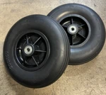 Two 8" 2" (200X50) Caster Tire Wheels Jazzy & Jet Wheelchairs 8X2 Black 608Z. Fixed Price $30.00.