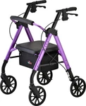 Nova Star 8 Rollator Walker W/perfect Fit System Ltweight Folding-openbox Purple. Fixed Price $189.95.