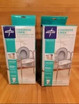 Boxes New Medline Commode Liner With Absorbent Pad 12CT Each, 24 Total. Fixed Price $15.99.