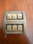 Zenith Console Radio Push Button Switche Cover From Model 10 567. Fixed Price $20.00.