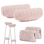 4 Pack Pink Crutch Padding Set Fluffy Armpit Hand Grip Cushions Comfort. Fixed Price $28.23.