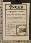 1914 Auto Rayfield Carburetor Mechanic Engine Garage Motor Chicago Ad SC60. Fixed Price $21.95.