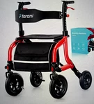 Farani Rollator With Seat, Outdoor Rolling Walkers For Seniors - 10" Larg. Fixed Price $80.00.