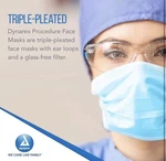 Dynarex 2201 Surgical Procedure Face Mask With Ear Loops - Box (50 Count Each). Fixed Price $6.99.