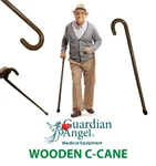 Wooden C-cane (36.5") By Guardian Angel. Fixed Price $24.99.