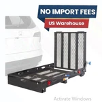 Titan Ramps Hitch-mounted Wheelchair And Scooter Carrier 500 Lb. Capacity. Fixed Price $184.97.