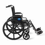 Medline Basic Lightweight Wheelchair With Swing-back Desk-length Arms 16X18 Seat. Fixed Price $114.00.