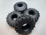 Monster Rock Crawler Rubber Tires W/ Foam Inserts R/c 1/24 Swampers 24X62X20.5. Fixed Price $15.99.
