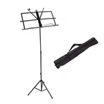 Handy Portable Foldable Adjustable Folding Music Stand Tripod With Bag Black. Fixed Price $27.18.