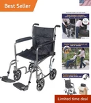 Whlicks Wheelchairs For Adults Transport Lightweight Foldable With. Fixed Price $149.90.