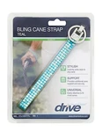 Drive Medical Bling Walking Cane Wrist Strap Teal Sparkle Crystal Universal. Fixed Price $13.65.