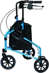 Lumex 609201B 3 Wheel Cruiser Height Adjustable Rollator, Bondi Blue (open Box). Fixed Price $119.00.