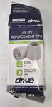 Drive Medical Utility Replacement Tips RTL10389G Gray Pair Mobility Use Walker. Fixed Price $11.99.
