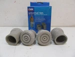 Carex Universal Tips For Walkers Bath & Shower Seats, Set Of 4 + 2 New Nib N3. Fixed Price $20.00.