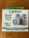 Tip Cane 1/2 Inch Gray 4CT. Essential Medical Supply. Fixed Price $5.00.
