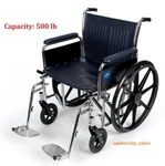 Bariatric Excel Extra-wide Wheelchair 20" Seat Full-length Arms 500 Lb Capacity. Fixed Price $327.79.