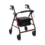 Mckesson Lightweight 4 Wheel Rollator Walker, Red. Fixed Price $109.99.