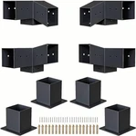 15 &75 Angled Pergola Brackets Kit, 3-WAY With Post Base For Log. Fixed Price $189.99.