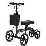 Elenker Best Value Knee Walker 10" Front Wheels Steerable Medical Scooter Black. Fixed Price $96.69.