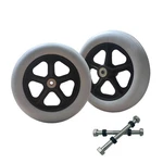 2 Pcs 8 X 1.5 Inch Solid Wheels For Rollator Walker Folding Hand Truck Access.... Fixed Price $33.61.