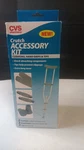 Cvs Crutch Accessory Kit Gray Includes Cushions, Hand Grips & Tips New Sealed. Fixed Price $19.99.
