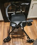 Walker Rollator With Padded Seat Folding Mobility MDS86830EBLS8. Fixed Price $52.12.
