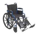 Drive Medical Blue Streak Lightweight Folding Wheelchair Portable. Fixed Price $115.95.